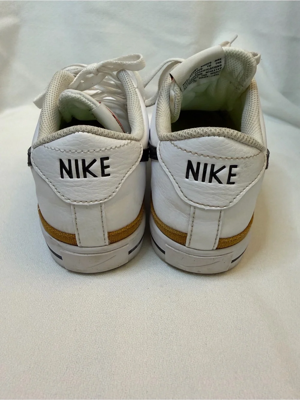 Nike Court Legacy Next Nature Sneakers White Desert Ochre Size 9